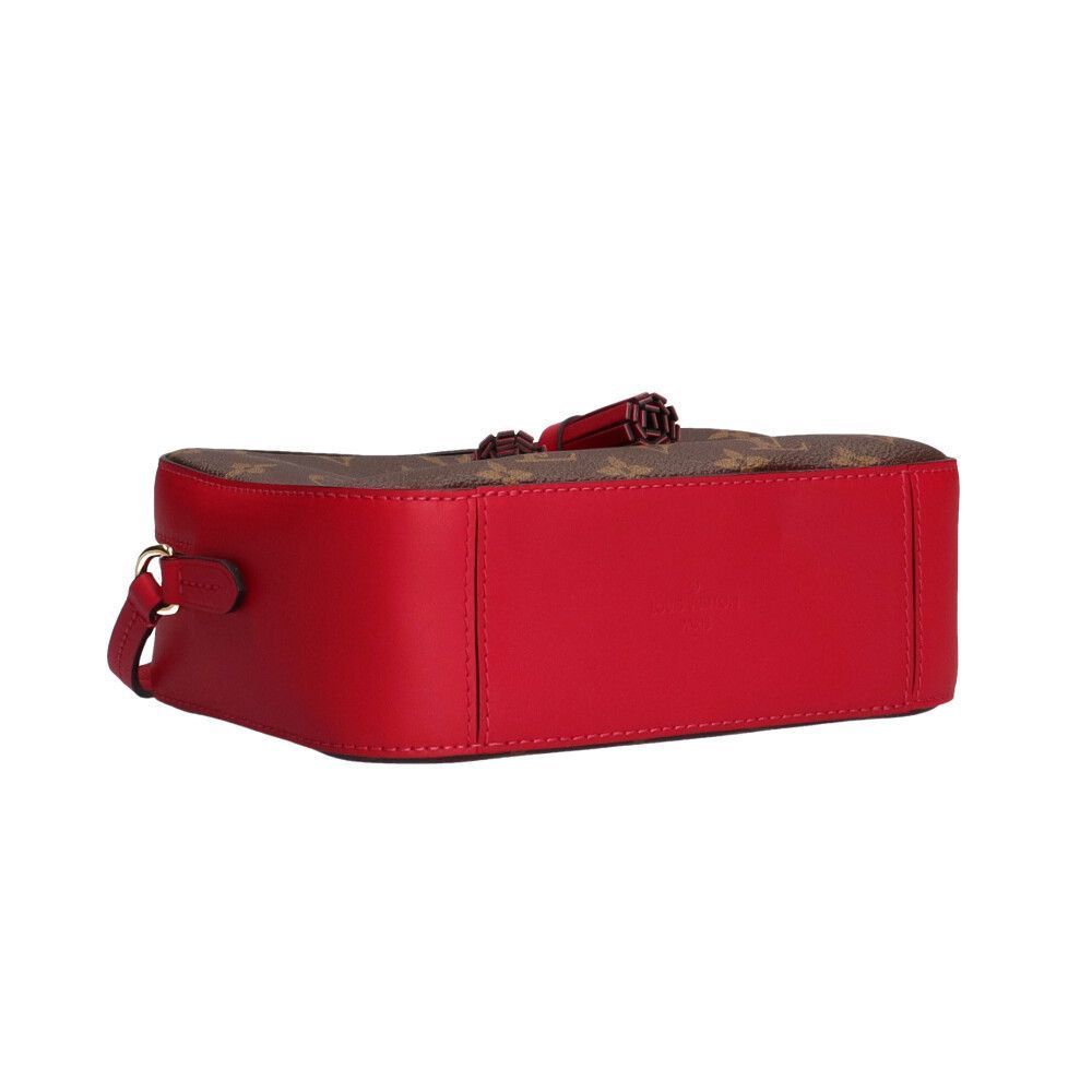 Louis Vuitton Santonge Shoulder Bag Damier Ebene Red - Picture 6 of 9